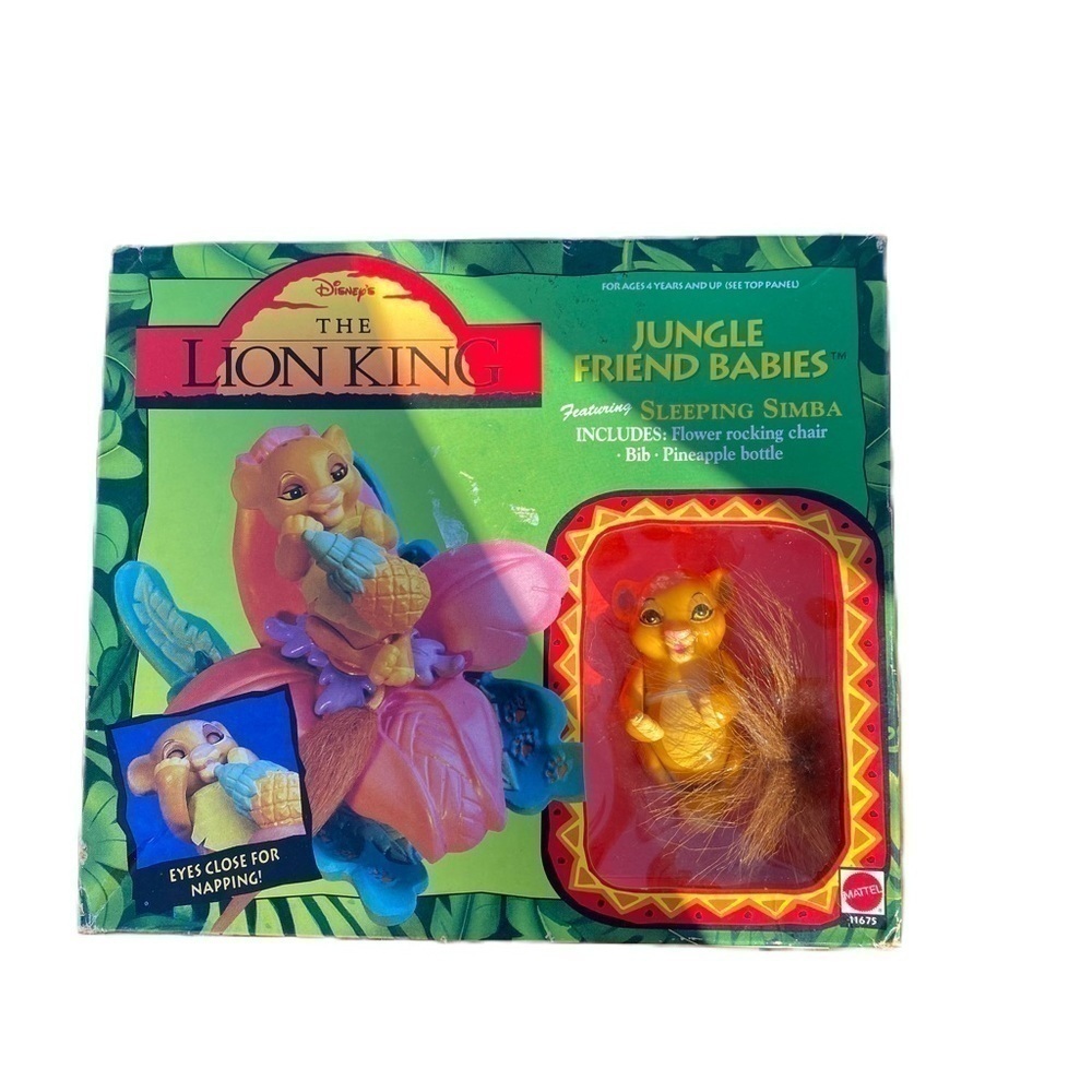 Vintage Lion King Jungle Friend Babies NEW Sleeping Simba Kids Toy Disney